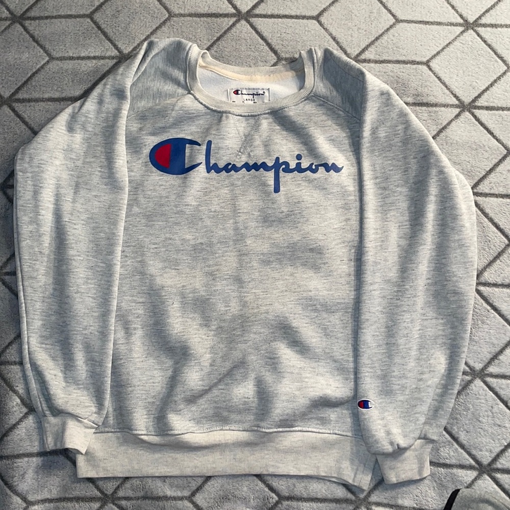 Champion Grey Pullover Sweatshirt